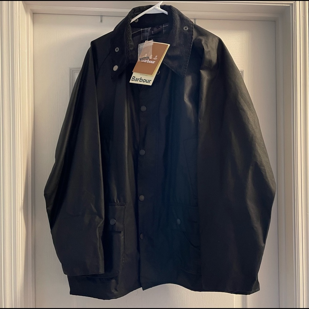 Barbour Bedale Men’s Jacket, Black, Size 44, New With Tags
